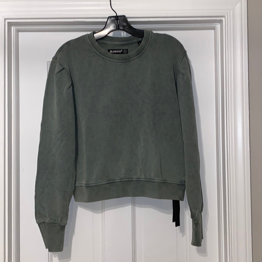 Blank nyc green sweatshirt nwt size small
